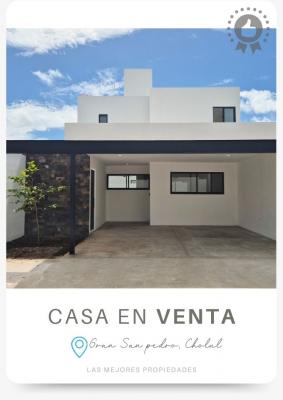 Casa en Venta en Gran San Pedro Cholul con habitación en planta baja y alberca